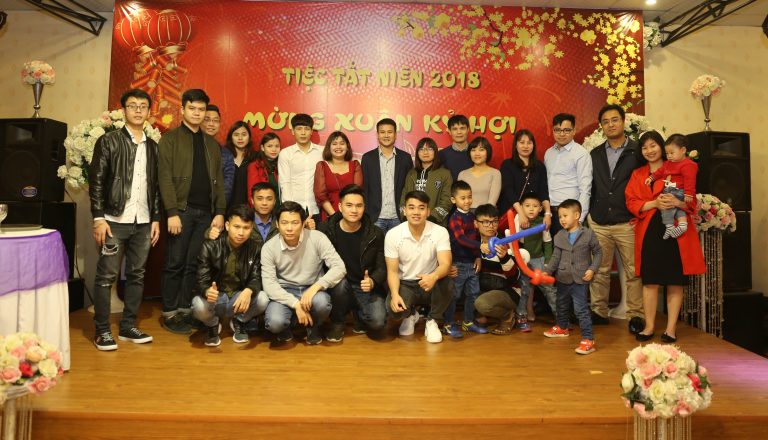 Miraisoft staff at the 2018 year-end party